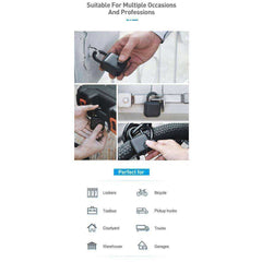 Smart Keyless Fingerprint Padlock USB Rechargeable Waterproof Security Lock