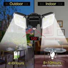 20w Super Bright Solar Lights 120led 122led IP65 Waterproof Lamp - Awakening Aesthetics