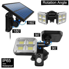20w Super Bright Solar Lights 120led 122led IP65 Waterproof Lamp - Awakening Aesthetics