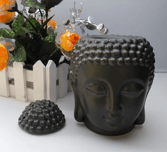 Ceramic Buddha Head Aroma Essential Oil Burner