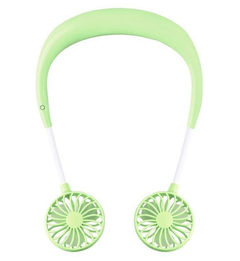 Unique Portable Neckband Headphone Cooling Fan
