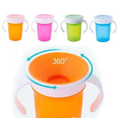 360 Degrees Can Be Rotated Baby Learning Drinking Cup with Double Handle - Awakening Aesthetics