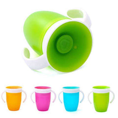 360 Degrees Can Be Rotated Baby Learning Drinking Cup with Double Handle - Awakening Aesthetics