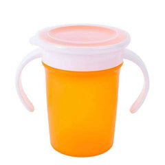 360 Degrees Can Be Rotated Baby Learning Drinking Cup with Double Handle - Awakening Aesthetics