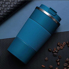 380ml/510ml Double Stainless Steel Leak-Proof Non-Slip Coffee Water Thermos Mug - Awakening Aesthetics