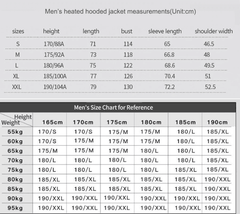 New Winter Outdoor USB Infrared Heating Hooded Jacket For Men