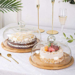 Lead-Free Food Cake Fruit Grade Transparent Dustproof  Glass Cover