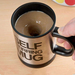 400ml Automatic Electric Lazy Self Stirring Juice Coffee Milk Smart Stainless Steel Mug - Awakening Aesthetics