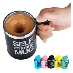 400ml Automatic Electric Lazy Self Stirring Juice Coffee Milk Smart Stainless Steel Mug - Awakening Aesthetics