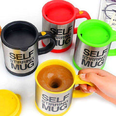 400ml Automatic Electric Lazy Self Stirring Juice Coffee Milk Smart Stainless Steel Mug - Awakening Aesthetics