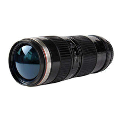 400ml Stainless Steel Drink Water Coffee Tea Camera Lens Shaped Thermos with Lid - Awakening Aesthetics