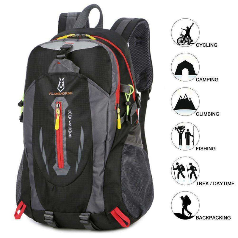 40L Large Softback Waterproof Sport Cycling Outdoor Hiking Camping Hunting EDC Tactical Backpack - Awakening Aesthetics