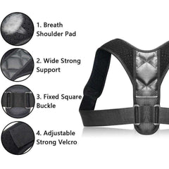 Adjustable Back Posture Corrector Brace Support Belt