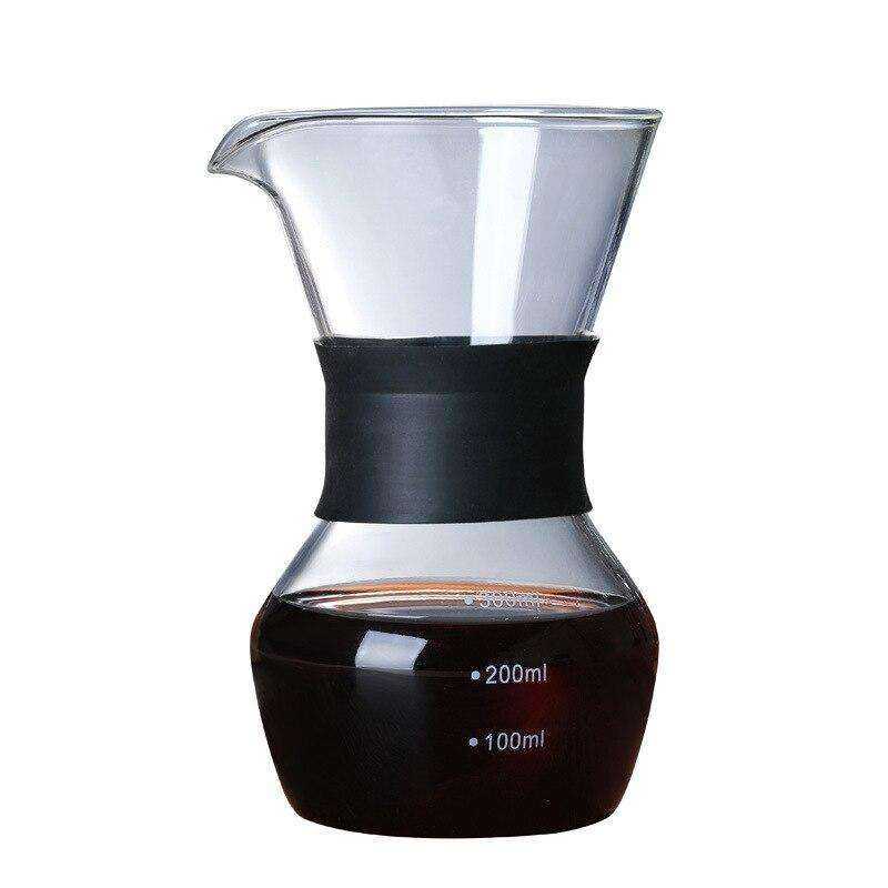 600ml Glass Coffee Kettle with Stainless Steel Filter - Awakening Aesthetics