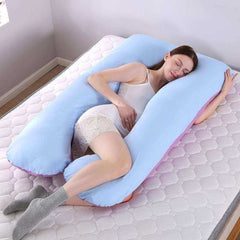 U Shape Pure Cotton Pregnant Full Body Support Pillow