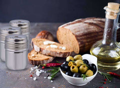 Stainless Steel Rotatable Salt and Spice Shakers