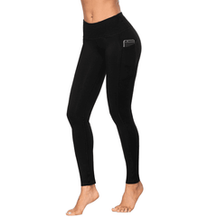Elastic High Waist Push Up Leggings With Pocket