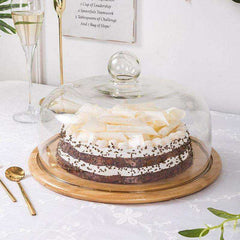 Lead-Free Food Cake Fruit Grade Transparent Dustproof  Glass Cover