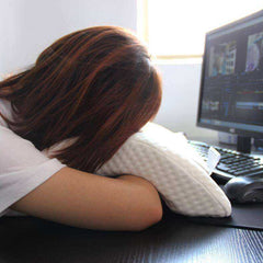 Curved Slow Rebound Memory Anti Pressure Foam Couple Pillow