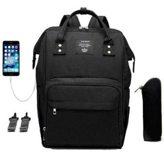USB Diaper Bag Baby Care Large Capacity Maternity Waterproof Backpack