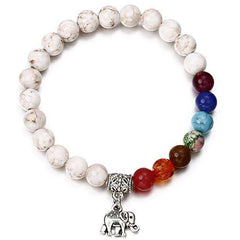 Trendy Lava Stone Imperial Crown And Helmet Charm Bracelet