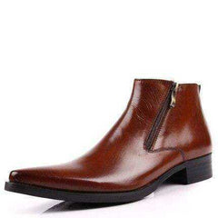 Genuine Cow Leather Black Boots