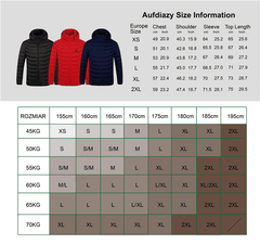 USB Electric Heated Vest Cotton Coat Camping Hiking Thermal Warmer Jacket