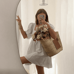 Elegant Sweet White Loose Dress