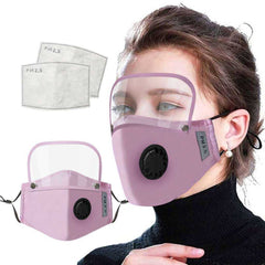 Adults Dustproof Protective Face Mask Eyes Shield With Filters - Awakening Aesthetics