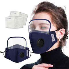 Adults Dustproof Protective Face Mask Eyes Shield With Filters - Awakening Aesthetics