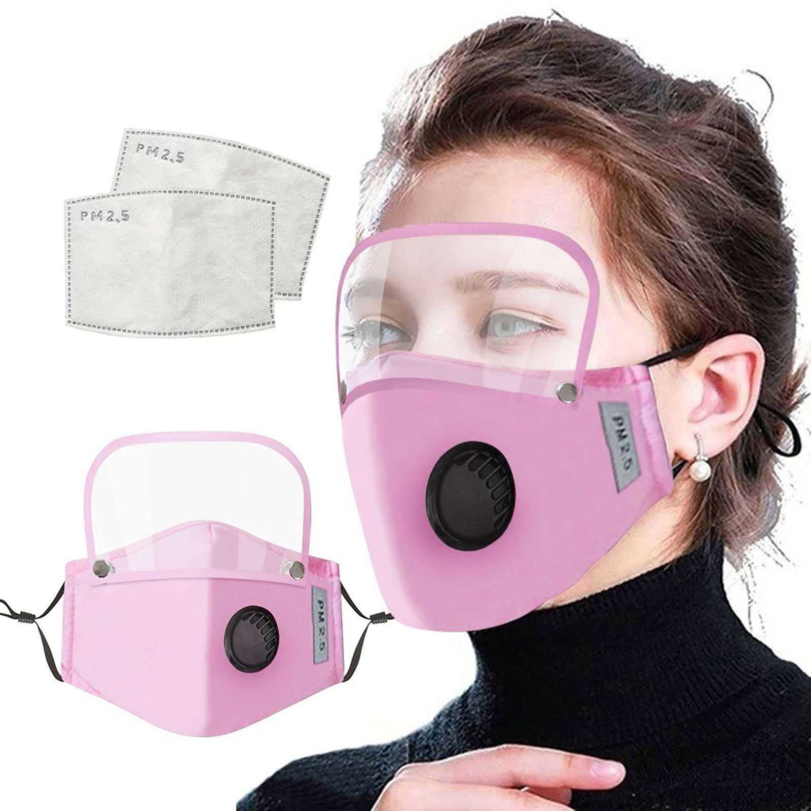 Adults Dustproof Protective Face Mask Eyes Shield With Filters - Awakening Aesthetics