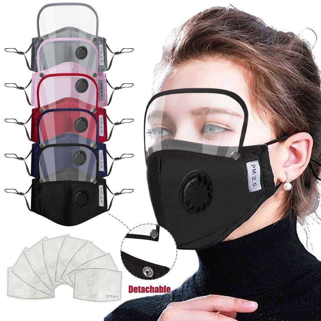 Adults Dustproof Protective Face Mask Eyes Shield With Filters - Awakening Aesthetics
