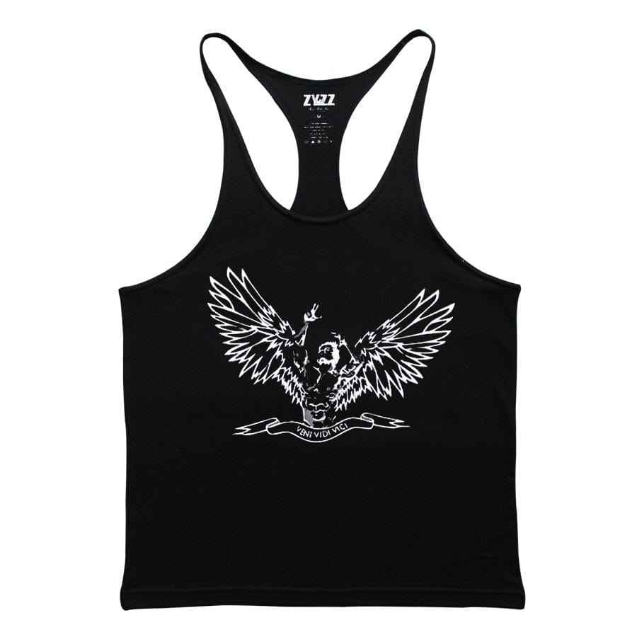 Army Of Holy Angels  Zyzz Muscle Shirt Stringer Tank Top For Men