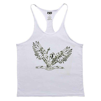 Army Of Holy Angels  Zyzz Muscle Shirt Stringer Tank Top For Men