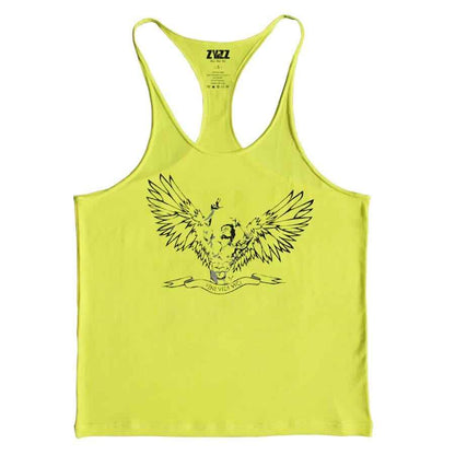 Army Of Holy Angels  Zyzz Muscle Shirt Stringer Tank Top For Men