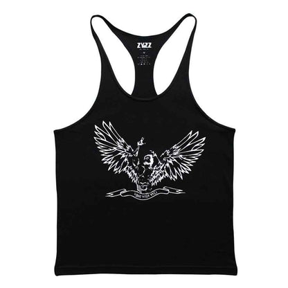 Army Of Holy Angels  Zyzz Muscle Shirt Stringer Tank Top For Men
