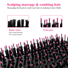 Professional Electric Comb Hair Dryer Straightener Curler