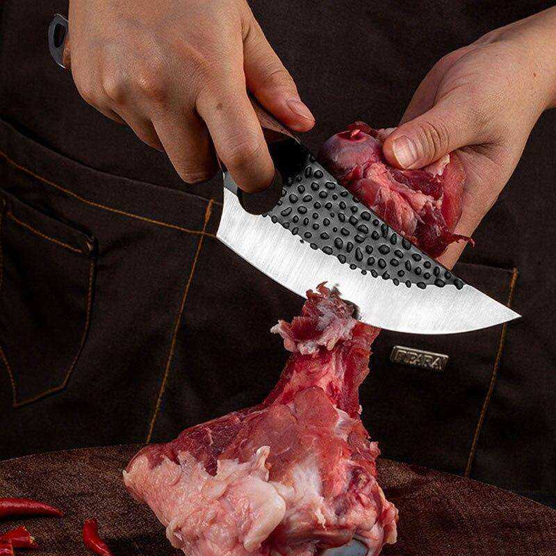 Forged Stainless Steel Kitchen Butcher Knife