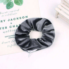 New Korea 2020 Fashion Girls Zipper Headwear Ponytail Holders Hair Accessories