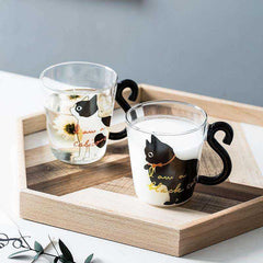 Coffee Milk Tea Water Red Wine Beer Champagne Cartoon Creative Cute Cat Mug - Awakening Aesthetics