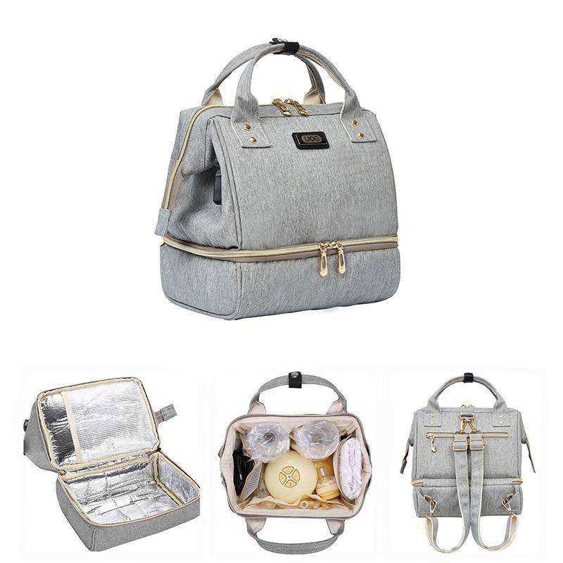 Small Mummy Maternity Baby Diaper Bag Backpack Stroller Organizer