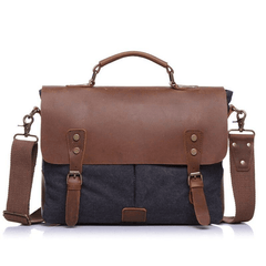 Men's Vintage Handbag Genuine Leather Shoulder Bag