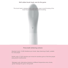 Ultrasonic Electric Smart Toothbrush Rechargeable Waterproof