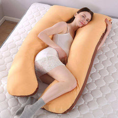 U Shape Pure Cotton Pregnant Full Body Support Pillow