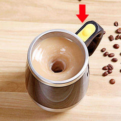 Electric Hot Automatic Self Stirring Coffee Milk Smart Stainless Steel Mug - Awakening Aesthetics