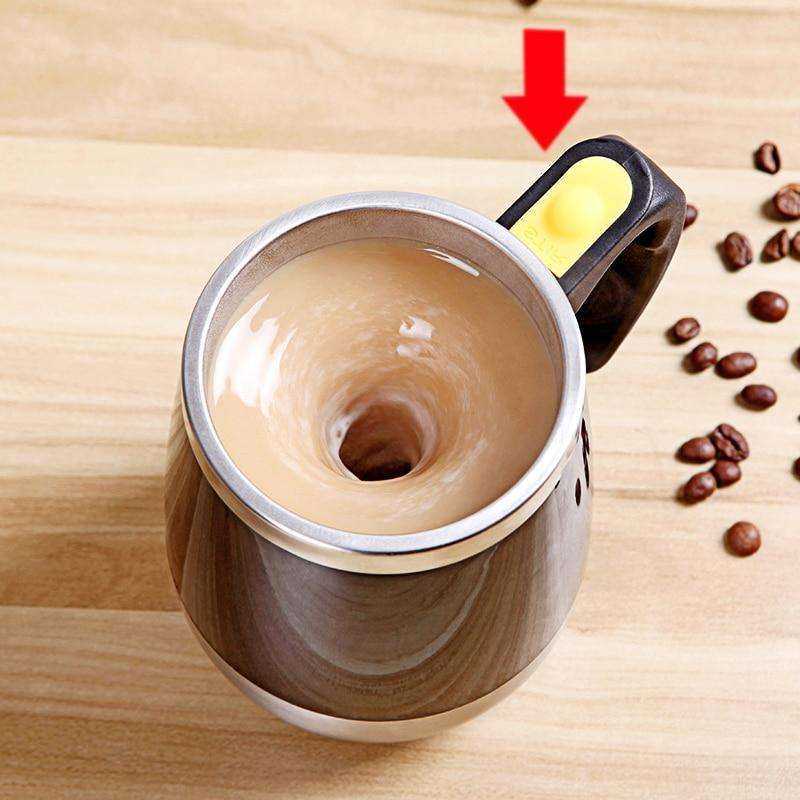 Electric Hot Automatic Self Stirring Coffee Milk Smart Stainless Steel Mug - Awakening Aesthetics