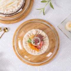 Lead-Free Food Cake Fruit Grade Transparent Dustproof  Glass Cover