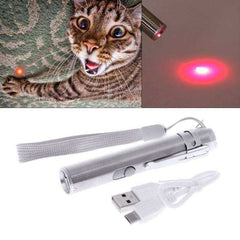 3 in1 Red Lazer Pointer USB Rechargeable Flashlight