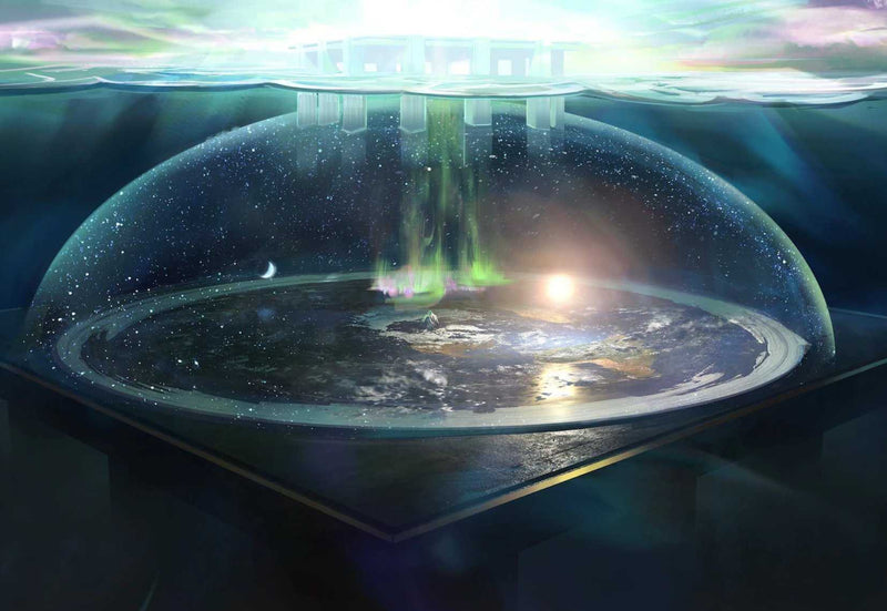 Flat Earth Firmament High Quality Poster Print - Awakening Aesthetics