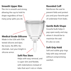 New Women Soft Medical Silicone Menstrual Cup